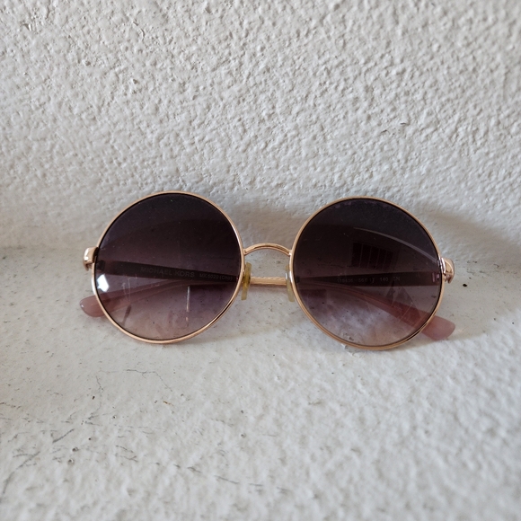Michael Kors Accessories - Gently Used Michael Kors Round Sunglasses with Gold Accents